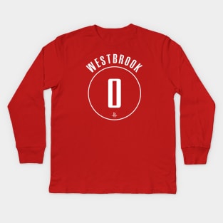 Russell Westbrook Name and Number Kids Long Sleeve T-Shirt